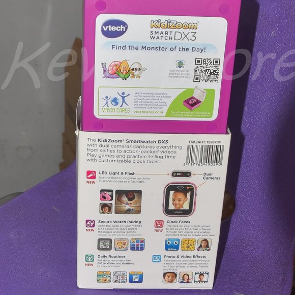 Vtech KidiZoom Smart watch DX3 in Pink - Picture 6 of 8